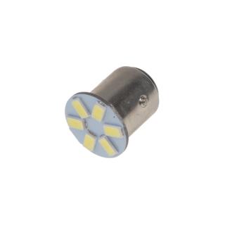 x LED BAY15d (dvojvlákno) biela, 12V, 6LED/5630SMD