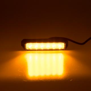 x PREDATOR 6x3W LED, 12-24V, oranžový, ECE R65