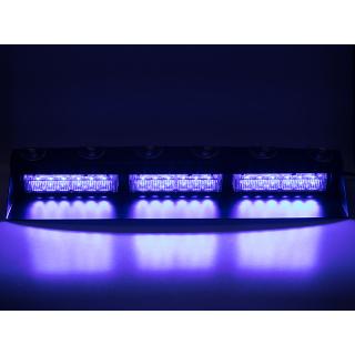 x PREDATOR LED vnútorné, 18x3W, 12-24V, modrý, 490mm, ECE R10