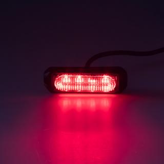 x SLIM výstražné LED svetlo vonkajšie, červené, 12-24V, ECE R10