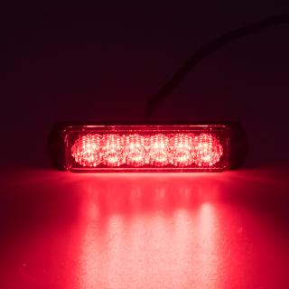x SLIM výstražné LED svetlo vonkajšie, červené, 12-24V, ECE