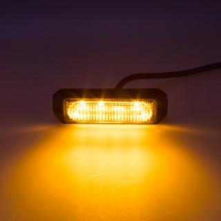 x SLIM výstražné LED svetlo vonkajšie, oranžové, 12-24V, ECE R65