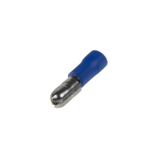 Zástrčka kruhová 5,0 mm modrá, 100 ks