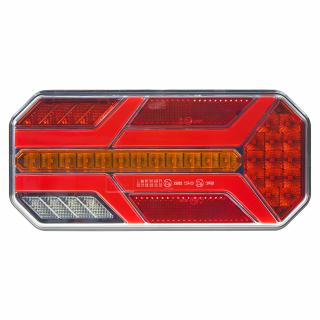 Združená LED lampa pravá zadná s dynamickými blinkrmi 12/24V