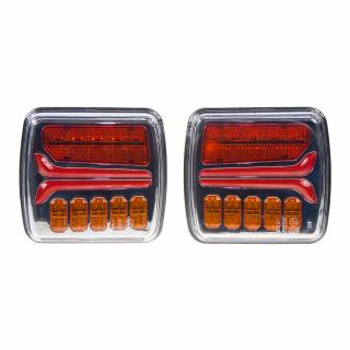 Združená LED lampa zadná s dynamickými blinkrmi 12/24V