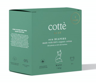 Cotté plienky BIO bavlna MAXI 25ks
