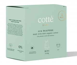 Cotté plienky BIO bavlna MINI 31ks