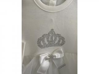 3-dílný set na křest nebo slavnostní událost - Princess Velikost: 3-6 mes. (62 - 68 cm)