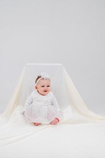 Dívčí slavnostní body - Princess Velikost: 6-9 mes. (68 - 74 cm)