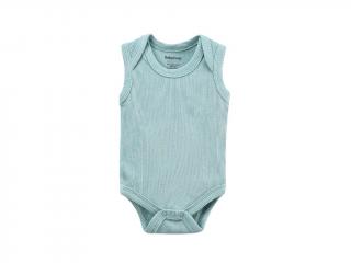 Kojenecké body - Blue s krátkým rukávem Velikost: 0-3 mes. (56 cm)
