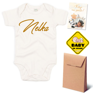 Darčekové blahoželanie MINI - natural dĺžka rukáva: krátky rukáv