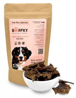 KURACIE ŽALÚDKY S KELPOU - VEĽKÉ KÚSKY - Pre svaly, kĺby a regeneráciu Hmotnosť: 200 g