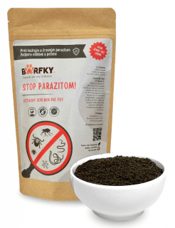 STOP PARAZITOM! Prípravok proti červom, kliešťom a blchám Hmotnosť: 1000 g