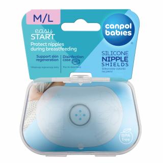 Canpol babies Chrániče  bradaviek Premium M/L tvarované 2ks
