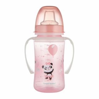 Canpol babies Cvičný pohár EXOTIC ANIMALS 240 ml ružový
