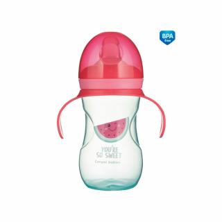 Canpol babies Cvičný pohár so silikónovým náustkom 270 ml SO COOL tyrkysový