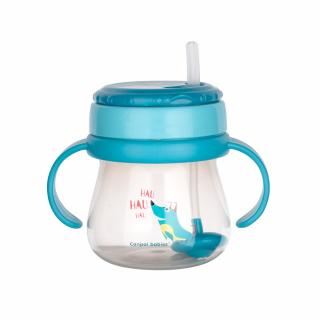 Canpol babies Inovatívny pohár so slamkou s otočným vrchnákom 250 ml