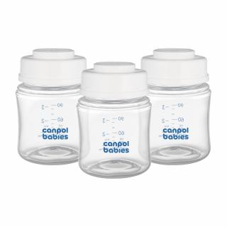 Canpol babies Sada lahví na skladování mléka 3x120ml