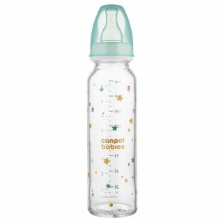 Canpol babies Sklenená fľaša s úzkym hrdlom 240 ml TOYS