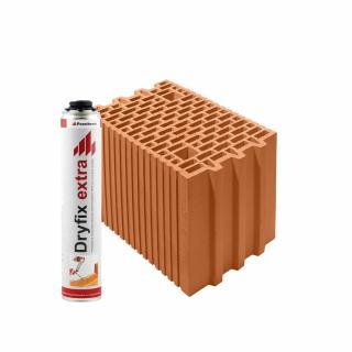 Wienerberger Porotherm 25 Profi brúsená tehla Lepenie tehál: na lepiacu penu Dryfix (pena v cene)