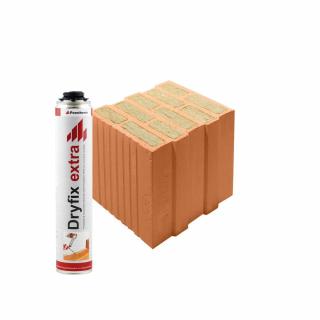 Wienerberger Porotherm 30 T Profi brúsená tehla s vatou Lepenie tehál: na lepiacu penu Dryfix (pena v cene)