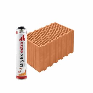 Wienerberger Porotherm 38 Profi brúsená tehla Lepenie tehál: na lepiacu penu Dryfix (pena v cene)