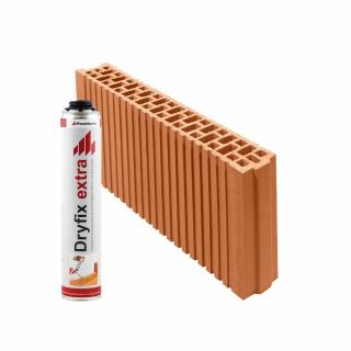 Wienerberger Porotherm 8 Profi brúsená tehla Lepenie tehál: na lepiacu penu Dryfix (pena v cene)
