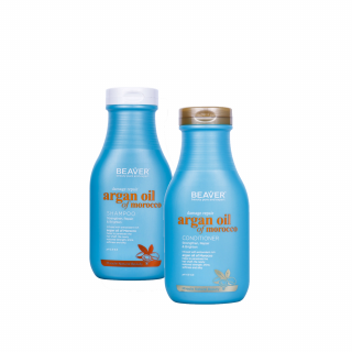 Beaver Professional Argan Oil &amp; Keratin produktový set mini 350 ml