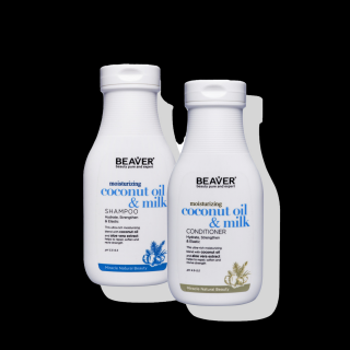 Beaver Professional Coconut Oil produktový set - šampón a kondicionér 350 ml