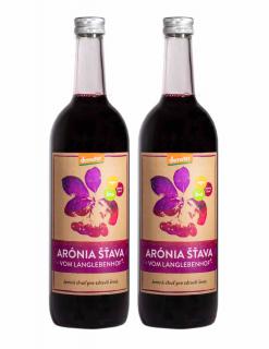 100 % BIO šťava z arónie, Demeter, 2x 750 ml