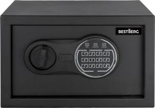 Digitálny trezor BestBerg BBSB-1C / 20 x 31 x 20 cm / čierny