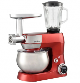 Multifunkčný kuchynský robot BestBerg BBR-1900R / 1900 W / 5 l / 12 rýchlostí / červená