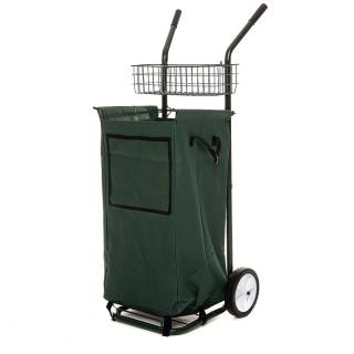 Multifunkčný prepravný rudl BestBerg / zberné vrece 70 l / kapacita 30 kg / oceľ/PE / zelená