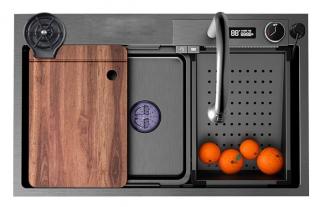 Multifunkčný smart drez BestBerg BBSS-10 / 75 x 45 x 22 cm / nerezová oceľ