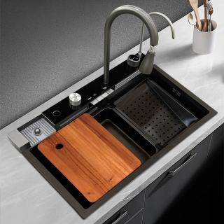Multifunkčný smart drez BestBerg BBSS-20 / 75 x 45 x 22 cm / nerezová oceľ