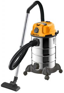 Priemyselný samočistiaci vysávač 4v1 BestBerg BBVC-30 / 2300 W / 30 l / nerezová oceľ/oranžová