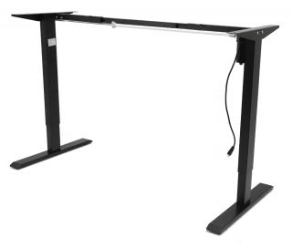 Výškovo nastaviteľná podnož stola BestBerg BBAT-FB / výška 85-130 cm / čierna