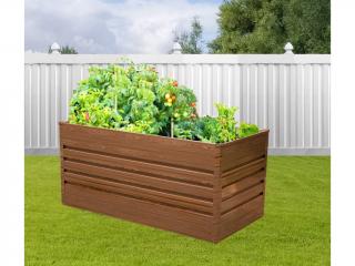 Vyvýšený záhradný záhon BestBerg VZ-1100D / 1100 l / 180 x 90 x 70 cm / červené drevo