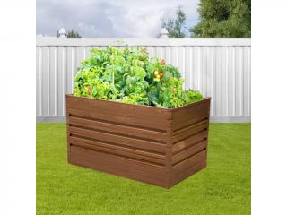 Vyvýšený záhradný záhon BestBerg VZ-735D / 735 l / 150 x 70 x 70 cm / červené drevo