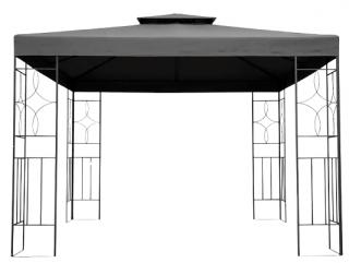 Záhradný altán BestBerg BBGG-60 / 300 x 300 x 260 cm / sivá
