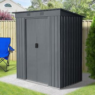 Záhradný domček BestBerg ZDR-1A / 1,9 m² / 110 x 174 x 191 cm / sivá