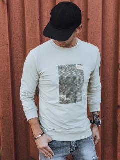 Béžová mikina pre pánov BX5355 - XL