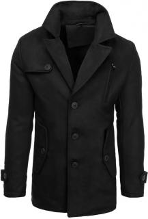 Čierny pánsky kabát CX0440, veľ. XL - XL