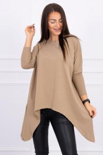 Dámska blúzka oversize 8875 - kamelová - Uni