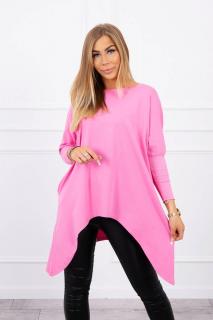 Dámska blúzka oversize 8875 - svetloružová - Uni