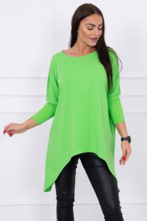 Dámska blúzka oversize 8875 - svetlozelený - Uni
