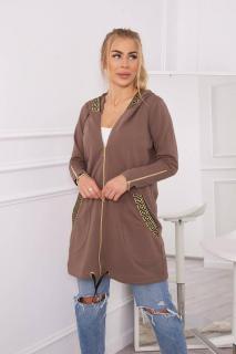 Dámska mikina 9320 - mocca - Uni