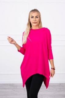 Dámska mikina s potlačou 9139 - fuchsiová - Uni
