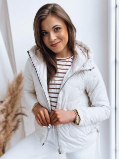 Dámska prechodná bunda FLUFFY TY3582 - biela - XXL