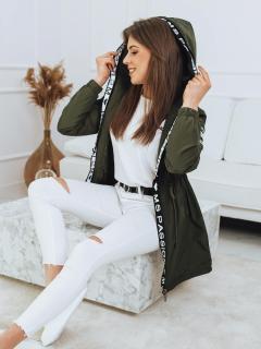 Dámska prechodná parka MIKA TY2723 - khaki - XL